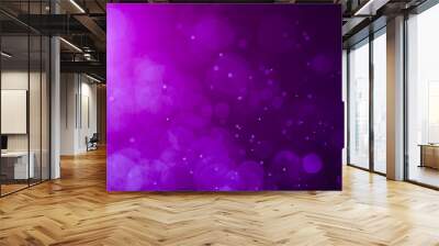 Abstract Purple bokeh defocus glitter blur background. Wall mural