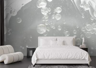 Abstract White water bubbles background Wall mural