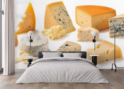 A Selection of Different Cheeses Wall mural