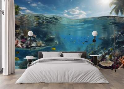 fishes and water animals  Wall mural