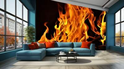 fire background Wall mural