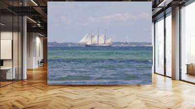 Sailing on the sea Wall mural