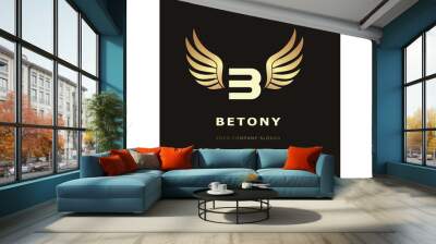 letter B logo Template for your company Wall mural