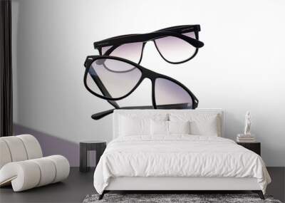 glasses on white Wall mural