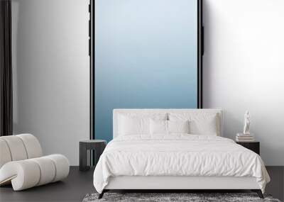 smartphone isolated on white Wall mural