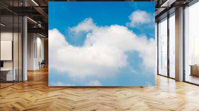 blue sky background with tiny clouds Wall mural