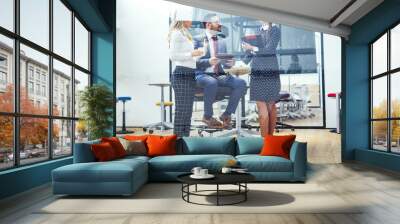 Group of business people having meeting together. Wall mural