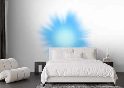 Realistic blue light sparkle with lens flare isolated on transparent background. light burst explosion. Blue light rays effect. Luxury events decoration design elements. PNG, Cut-out	 Wall mural