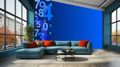 Numbers background Wall mural