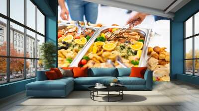 Catering event buffet concept. Wall mural