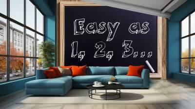 easy as 1, 2, 3… Wall mural