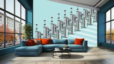 Electronic access control system Wall mural