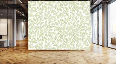 seamless leaf pattern Wall mural