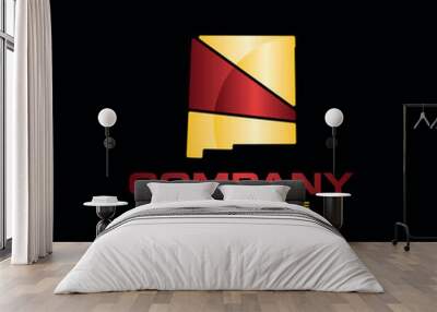 Map of new mexico modern creative design Wall mural