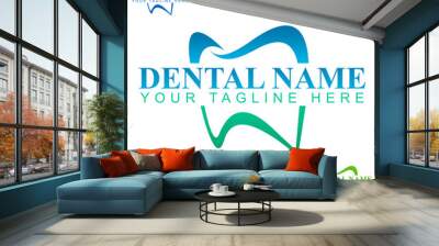 Dental Logo Wall mural