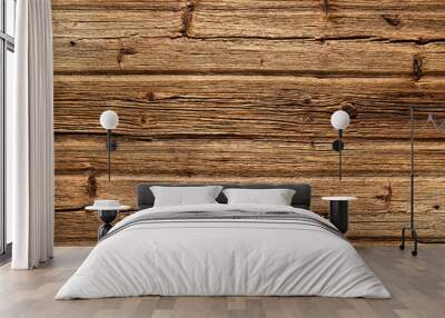 Old wood vintage background. Wall mural