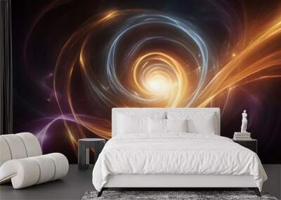 Vortex of Light abstract background Wall mural