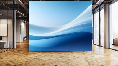 A smooth gradient background transitioning from soft blue to pale white, creating a calming and clean digital canvas Wall mural