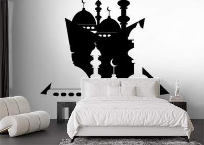 Eid Al-Fitr icon illustration vector Wall mural