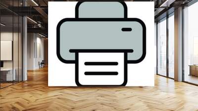 printer icon vector Wall mural