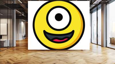 smiley face icon, emoticon, happy vector Wall mural