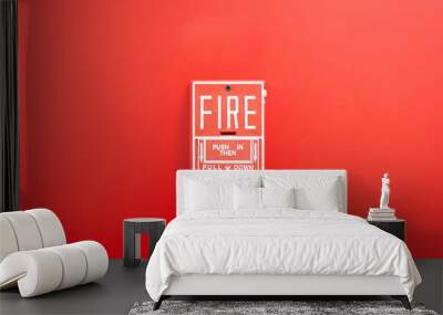 fire alarm Wall mural