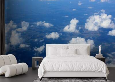 clouds over the sky Wall mural