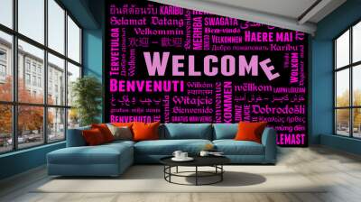 Herzlich willkommen - Welcome - Start - Website Wall mural