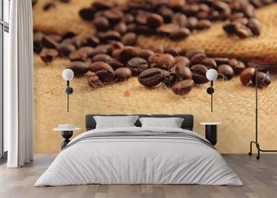 Coffee grunge background Wall mural