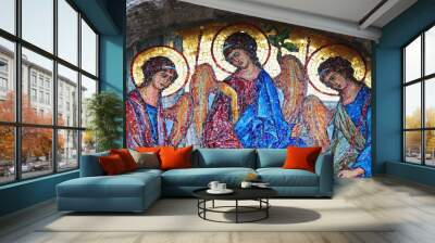 holy trinity mosaic Wall mural