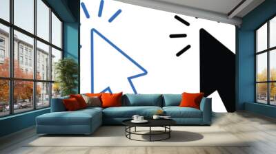 Apply now icon. flat style. Finger cursor vector. Click button business. Apply now concept flat style Wall mural