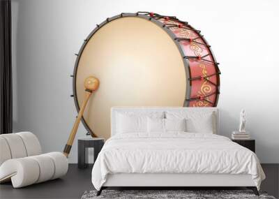 Ramadan drum 3D Rendered Isolated Wall mural