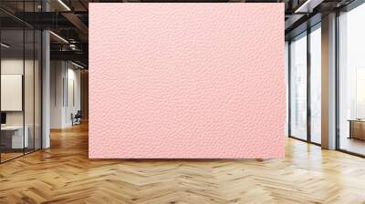 Pink leather texture and background, pink soft pebbled leather texture as background.Generative AI Wall mural