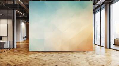 Orange and blue Abstract Technology Background Wall mural