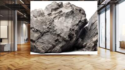 heavy rock on transparent background, png Wall mural