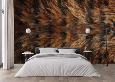 Organic Texture Fur Close-Up View Wall mural