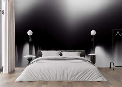 the gradient of one color abstract background with black slashes in a blur Wall mural