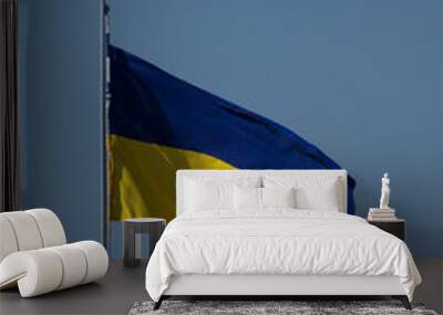 flag on blue background Wall mural