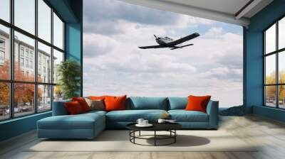 aircraft in the sky Wall mural