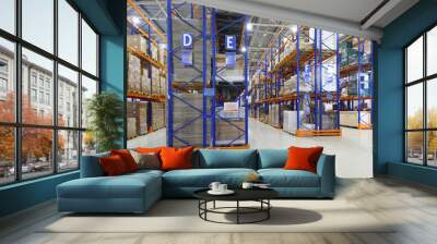 large modern warehouse complex Wall mural