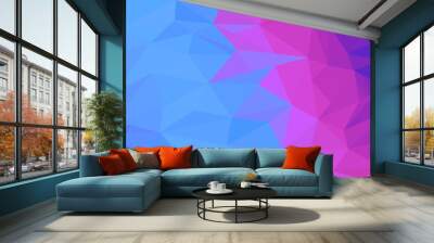 Abstract geometric background with triangles. Colorful background with polygons Wall mural