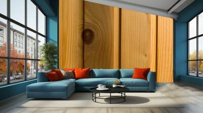 Oak wood panel like texture closeup Wall mural