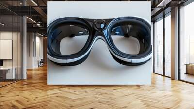 optical hinged display or virtual reality glasses on a white background Wall mural