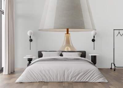 Stylish designer table lamp standing in the interior Wall mural