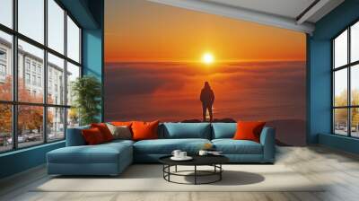 Capturing the Majestic Sunrise Wall mural