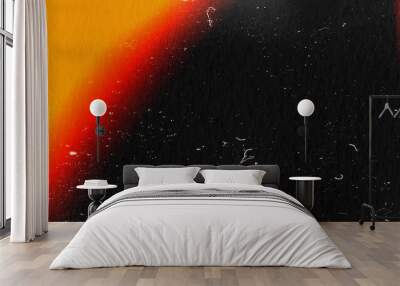 Film texture background with heavy grain, dust and light leakage developed on paper Wall mural