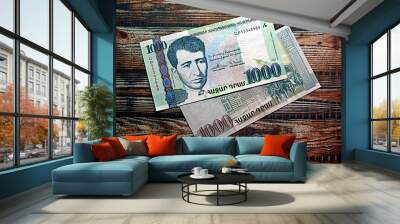 money on a white background Wall mural