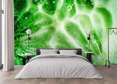 cucumber close-up natural background Wall mural