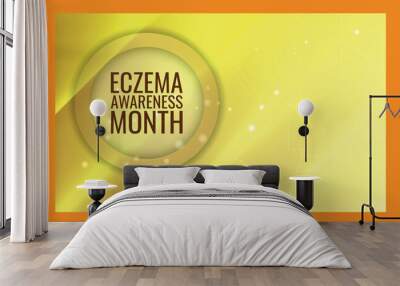  ECZEMA awareness month . Design suitable for greeting card poster and banner Wall mural