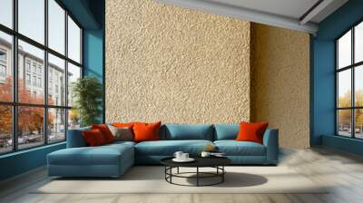 Wall stucco texture. Textured, colored, isolated background Wall mural